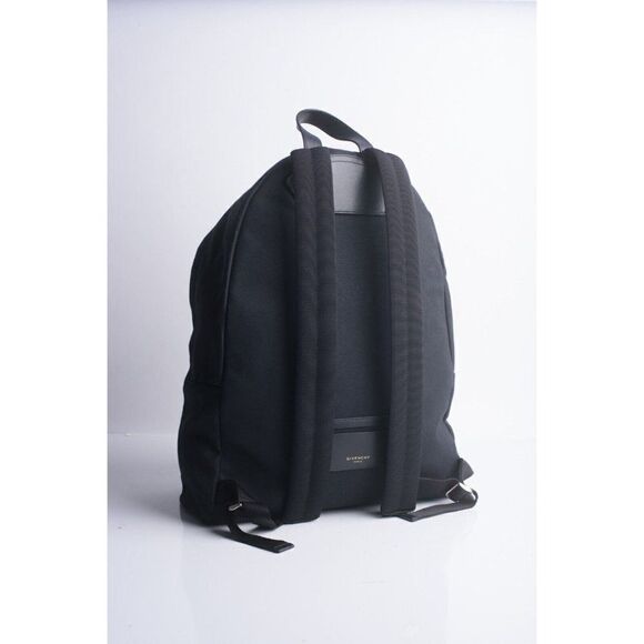 GIVENCHY Unisex Bookbag CI Back Pack Black Large Studded Canvas Leather NWT main image 6